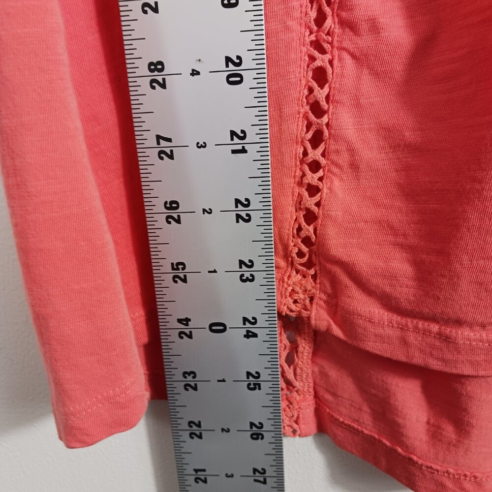 NWT Sundance Tangerine Crochet Sleeveless Top, Distressed V Neck, Cotton, Small - Picture 15 of 16